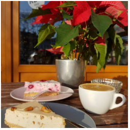 #cheesecake #peanutbutter #raspberries #peanuts #poppyseeds #pink #tasty #sweet #bake #baking #cake #cakemaking #coffeeshop #coffee #cappucinno #skodanezajit #dianatvorila #kolac #instacheesecake #kekave #kava #colours #autumn #sunnyday #mladaboleslav